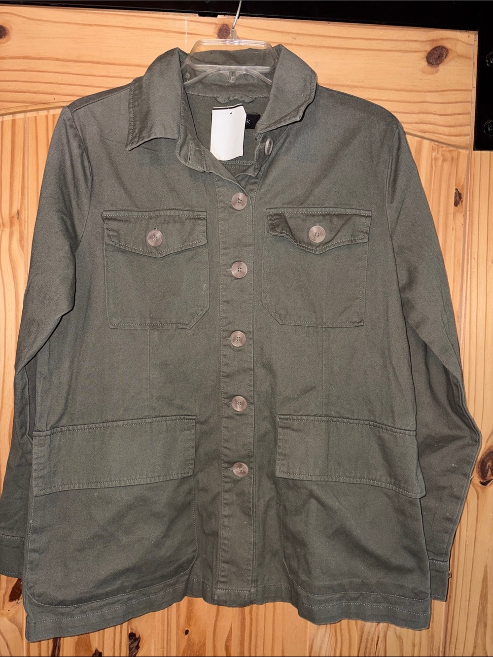 New Look Olive Green Utility Jacket. Size M
